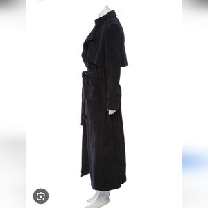 Michael Lo Sordo Culduroy Dark Blue  Trench Coat